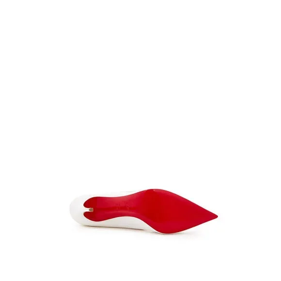 Christian Louboutin Hot Chick White Patent Leather Décolleté - Picture 5 of 6